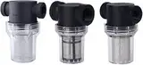 Kunststoff-Rohrfilter in 3 Größen – transparentes Inline-Sieb mit 1/2 3/4 1-Anschlüssen, passend for Fischfarmen und Heimwerker-Wassersysteme(G1 80 Mesh)