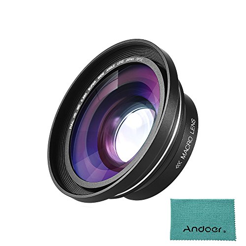 Andoer 30mm 37mm 0,39X Full HD Weitwinkel Makro Objektiv für Ordro Andoer Digitalen Videokamera Camcorder