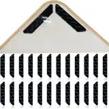 WEHOOM Teppich Stopper rutschfest, 24 Stück Teppich Antirutsch Pads, Teppich Ecken Fixieren, Wiederverwendbar Antirutsch Teppich, Waschbar Teppichstopper Antirutschpads Geeignet für Böden Teppiche