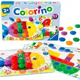 Ravensburger Kinderspiele 20832 - Colorino - Kinderspiel zum Farbenlernen, Mosaik Steckspiel, Spielzeug ab 2 Jahre