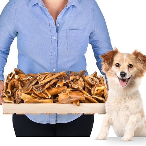 Rinderkopfhaut | Hundeleckerli | Hunde leckerlis | Kauknochen | Rinderkopfhaut für Hunde | Leckerli Hund | Ochsenziemer Hund (2 kg (1er Pack))