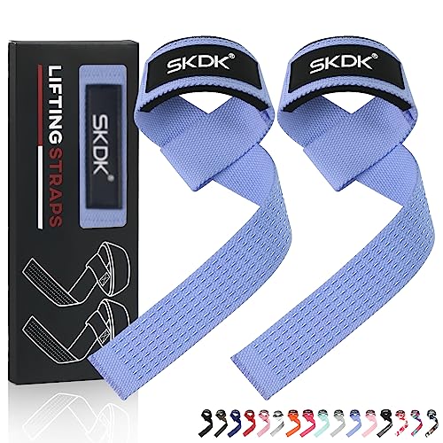 Zughilfen Krafttraining Frauen Bodybuilding,Lifting Straps Gym Deadlift, KreuzhebebÄnder Mit Neopren Gepolstertes Handgelenk, Rutschfestes Silikon, für Gewichtheben, Bodybuilding