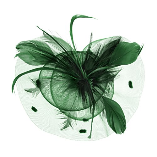 Damen Fascinator Hanf Hut atmungsaktiv Braut Feder Blumen Kopfschmücke Brautschmuck Haar Clip Hut für Party Kirche Hochzeit Festival