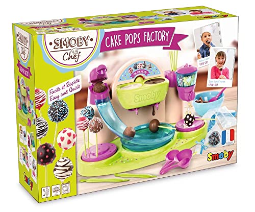 Smoby - Cake Pop Bäckerei - Back-Accessoire-Set zur Herstellung von Cake Pops, mit viel Zubehör, ohne Backzutaten, für Kinder ab 5 Jahren