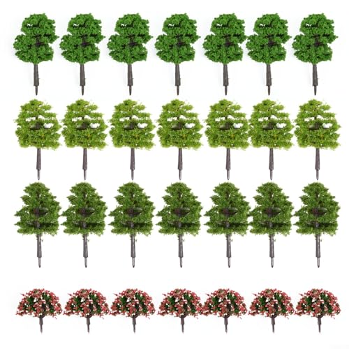 Komplettes 70-teiliges Modellbaum-Set für HO Z für Züge und Gärten im TT-Maßstab, perfekte Landschaftsbau-Option