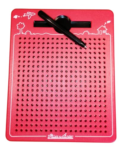 TollesfürKinder Magnetspiel für Kinder - Magnet Zaubertafel mit Kugeln und Stift - Tolle Beschäftigung Kinder ab 3 - Das magische Magnet Spiel für die stressfreie Autofahrt