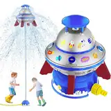 Wasserspielzeug Kinder Outdoor Spielzeug,Sprinkler Outdoor Spiele,Gartensprinkler für Kinder in UFOform,Sprinklerspielzeug Outdoor,Wassersprinkler UFO,Launch Garten Wasserstrahl,Gartenspielzeug