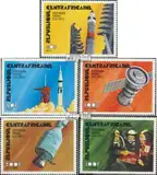 Prophila Collection Zentralafrikanische Republik 401-405 (kompl.Ausg.) postfrisch ** MNH 1976 Raumfahrtunternehmen Apollo Sojus (Briefmarken für Sammler) Weltraum