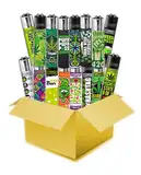 Clipper® Feuerzeuge Mix Hanfmotive (Weed) - Clipper Wundertüte - 15 Stück inkl. exkl. CKS Filtertip