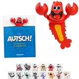 KXT Witzige 3D Lesezeichen - Original AUTSCH! Cartoon Tiere - Lustiges Geschenk für Kinder und Erwachsene (Hummer)