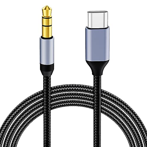 AXFEE USB C zu 3.5mm Klinke, USB C Kopfhörer Adapter Aux, Aux Adapter zu Kopfhörer Jack Audio auf Klinke für Huawei P40/30/20Pro, Mate20 Pro, Pixel 4, Sumsung Galaxy S23 S22 S21 Ultra/Note10, Xiaomi 8