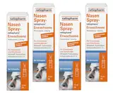 Nasenspray ratiopharm Sparset für Erwachsene 4 x 15 ml abschwellendes Schnupfenspray