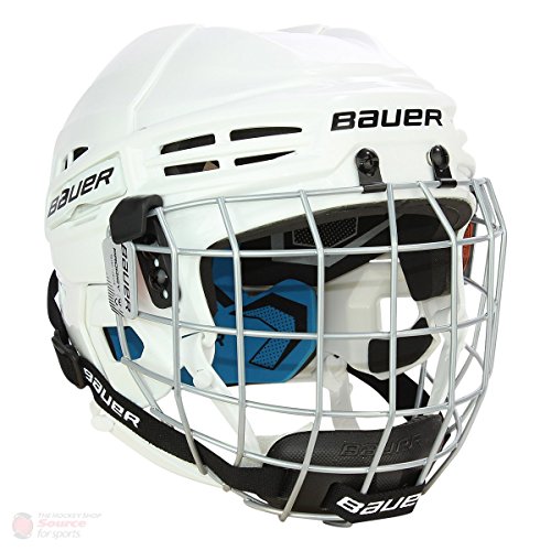 Bauer Kinder Eishockeyhelm nit Schutzgitter PRODIGY-Serie für Kids Helm Eishockey, weiß, one Size