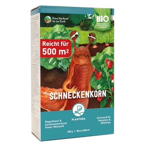 Plantura Bio-Schneckenkorn, regenfester Power-Wirkstoff, schonend für Haustiere, für 500 m²