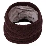 Loop Schal Kinder Baby Schal Jungen Mädchen Schlauchschal Halstuch Nackenwärmer Schals Winter Herbst Frühling Baumwolle Säugling Turban Winddicht Warm Bandana Kopftuch (Kaffee, Einheitsgröße)