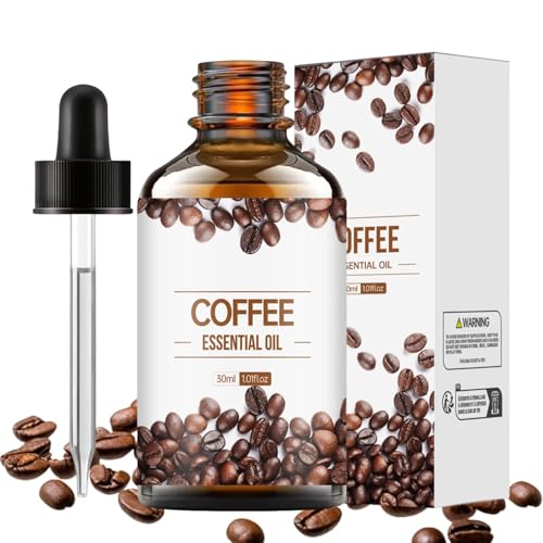kaffeeöl, Kaffeeöl Gegen Falten, Bio-Gesichtsserum mit Kaffee-Öl, Ätherisches Kaffeeöl Natürliches Organisches Kaffeeöl für Haut Körper Haarpflege, Kaffee -Duftöl, Verjüngendes und Straffendes Öl