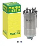 MANN-FILTER WK 853/3 X Kraftstofffilter – Kraftstofffilter Satz mit Dichtung / Dichtungssatz – Für PKW