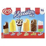 Langnese Eis Klassiker Mix Fruchteis, Wassereis, Vanilleeis in der Familienpackung für echte Eisliebhaber 482 ml 6 Stück