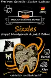 QCHEFS 1X Sizzles: Hunde Zahnpflege antibakteriell gegen Mundgeruch und Zähne geputzt- als getreidefreie-hypoallergene Leckerlis nach dem Hundefutter-perfekt für Welpen und Training