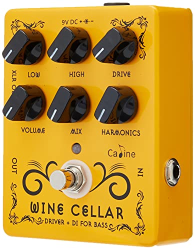 Caline® CP60 CP-60 Wine Cellar - Bass Drive & DI Effektpedal, NA