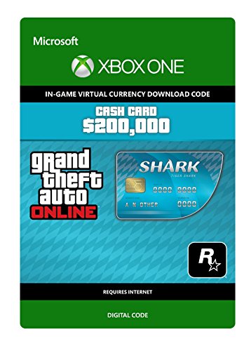 Grand Theft Auto Online | GTA V Tiger Shark Cash Card | 200,000 GTA-Dollars | Xbox One Download Code