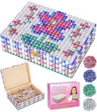 Bixury DIY Schmuckkästchen Mädchen mit Mosaik Bastelset Kreatives DIY Diamond Art Bastelset Kreatives Mosaik Bastelset Kinder 19 × 14 × 5,6 cm Diamant Kunst Handwerk Kits für Kinder 6-12 Jahre