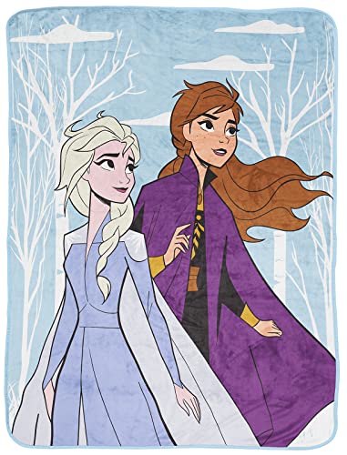 Jay Franco Disney Frozen Schwestern zusammen 130cm x 150cm superweiche Decke