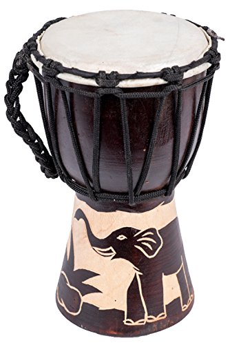 30cm Elefant Djembe Trommel Bongo + Anleitung M2