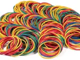 Gummiband Haushaltsgummi 300 Stücke Gummibänder Farbe Gummiringe Gummi 38 * 1.4 Gummiringe Essentials für Zuhause Büro Schule gummis