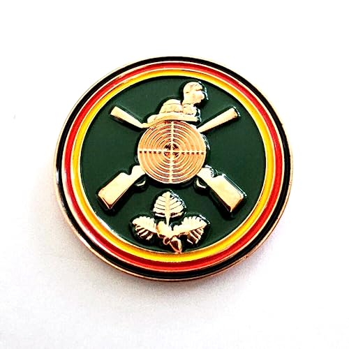 Schützenfest Gewehre mit Zielscheibe und Eichenlaub Pin Pins Anstecker 0374