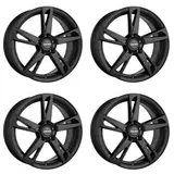 4x Carmani Felgen Alufelgen 16 Anton 6,5x16 ET38 5x114,3 black matt kompatibel mit Renault Fluence Kadjar Kangoo Laguna Latitude Mégane Scénic III T