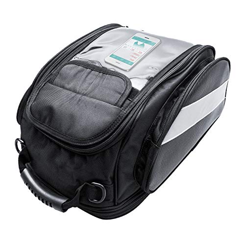 Dracarys Motorrad Tankrucksack - Oxford Sattel Schwarz Motorrad Tasche mit Größerem Fenster - Starke Magnetische Tasche für Honda Yamaha Suzuki Kawasaki Harley