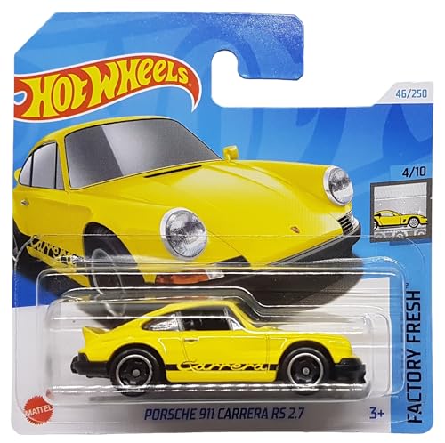 Hot Wheels - Porsche 911 Carrera RS 2.7 - Factory Fresh 4/10 - HTC49 - Short Card - gelb - Mattel 2024