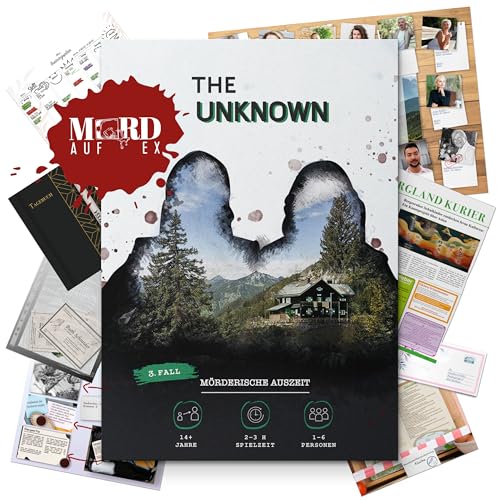 The Unknown Fall 3: Mörderische Auszeit | Das Krimispiel für True-Crime-Fans | 1-6 Spieler | Inkl. 32 Beweise & Digitale Hinweise | In Zusammenarbeit mit dem erfolgreichen Podcast Mord auf Ex”