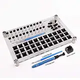 33 Schalter Tester Schalter Öffner Acryl Lube Station DIY Double Deck Removal Plattform Tastenkappen Puller für Custom Gateron Cherry Mechanical Keyboard