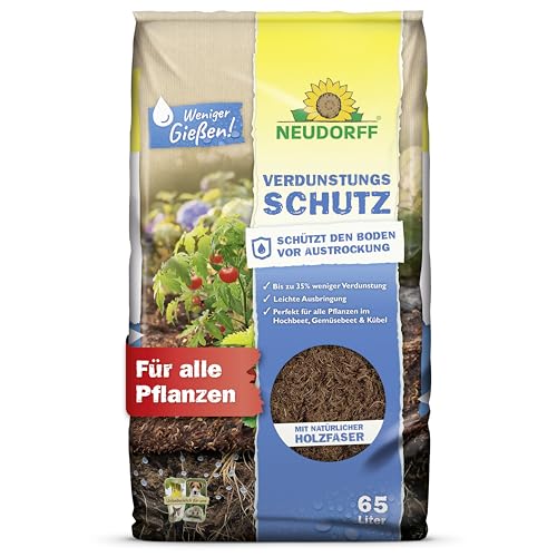 Neudorff Verdunstungsschutz – Schützt den Boden vor Austrocknung und Verdunstung von Wasser. Weniger gießen, auch in Trockenperioden, 65 Liter