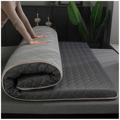 Thicken Japanese Floor Mattress Futon Mattress - Foldable Tatami Mattress, Camping Mattress, Floor Mat for Bedroom Living Room (Color : GRAU, Size : Full)