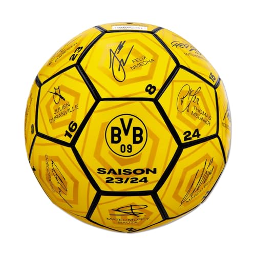 Borussia Dortmund Unisex Jugend BVB Unterschriftenball 2023/24 Fußball, Gelb, 5