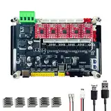 GRBL Controller Steuerplatine, Neue GRBL 4Achsen Schrittmotor Controller Steuerplatine, mit Offline/300/500W Spindel USB Treiberplatine, für CNC Lasergravierer