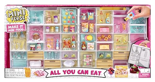 MGA's Miniverse Make It All You Can Eat - DIY Kunstharzspiel - Replika Lebensmittel Sammlerstücke - Nicht essbar - Geeignet für Kinder ab 8 Jahren und Sammler