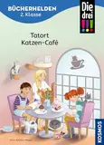 Die drei !!!, Bücherhelden 2. Klasse, Tatort Katzen-Café: Gut lesen können - Kinderbuch für Erstleser ab 7 Jahren - Spannende Detektivgeschichten mit Kim, Franzi und Marie