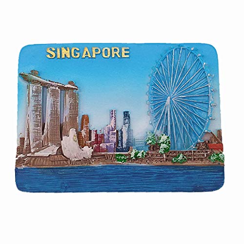 3D Singapur Souvenir Kühlschrankmagnet, Heim & Küche Dekoration Singapur Kühlschrankmagnet