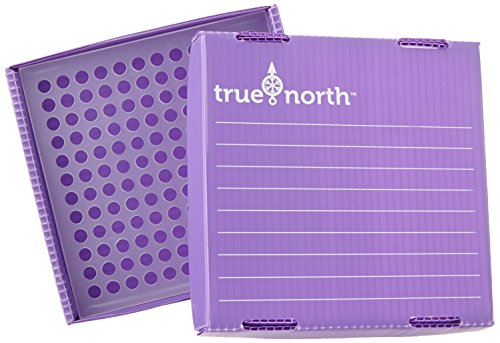 Heathrow Scientific HD120382 True North Flatpack Freezer Boxen, Polypropylene, 144 Stellplätze, 0.2 mL, Purpur (10-er Pack)