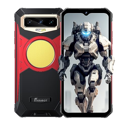 FOSSiBOT Outdoor Smartphone F102, 495 Lumen Camping Licht, 20GB+256GB, 108MP Kamera(20MP IR Nachtsicht), 16500mAh Akku, IP68 Wasserdichtes Handy Ohne Vertrag, Android 13, 6.58'' HD+, GPS NFC Rosa