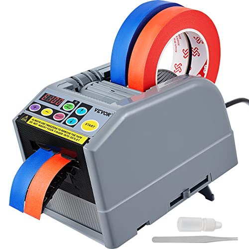 VEVOR Automatischer Klebebandspender, elektrischer Klebebandschneider, Verpackungsmaschine, Bandschneidemaschine, 6-60 mm Bandbreite