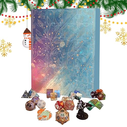 d-ungeons and dragons s-tarter Set, d-nd Adventskalender Set Würfel-Adventskalender 2024 Würfel-Countdown-Kalender Für 24 t-age Bis Weihnachten Tischspiel Für Erwachsene