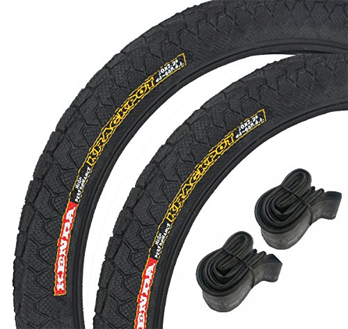 2 Kenda Fahrradreifen Reifen Krackpot 20x2.25 + 2x Schlauch Dunlopventil