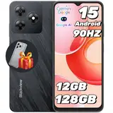 Blackview Wave 8 Handy Ohne vertrag Android 14, 12GB+128GB/2TB TF, 90Hz 6.56", 5000mAh Smartphone ohne vertrag Günstig, Octa Core, 13MP+8MP, Dual SIM/Fingerabdruck/GPS/OTG/Handytasche/Härtungsfolie
