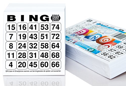 DiPrint 500 Bingokarten/Bingolose System 25 in 75 (10,5 x 11 cm)