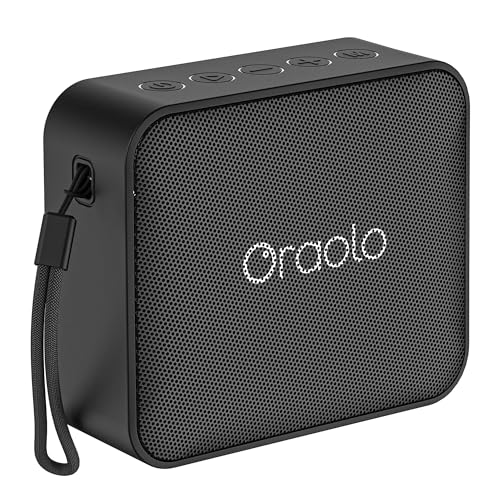 oraolo Tragbarer Bluetooth Lautsprecher, BT5.3 Tragbarer Lautsprecher IPX7 Wasserdicht 8H Spielzeit Unterstützt TF USB Lautsprecher Kabellos Bluetooth für Zuhause Radfahren Outdoor